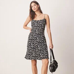 NEW Abercrombie & Fitch Julia Slip Dress Heart Print XS Tall